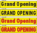22inX120in Grand Opening Vinyl Banner Sign, Yellow Background #1