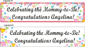 22inX96in Custom Personalized Baby Shower Party Vinyl Banner Sign