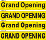 22inX120in Grand Opening Vinyl Banner Sign, Yellow Background #2