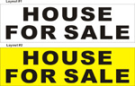 3ftX10ft (28inX94in, or 22inX74in) HOUSE FOR SALE Vinyl Banner Sign