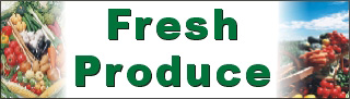 36inX120in Fresh Produce Vinyl Banner Sign