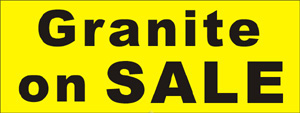 22inX60in Granite on SALE Vinyl Banner Sign