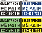 36inX48in Custom Printed SMARTPHONE REPAIR Vinyl Banner Sign with Your Phone Number
