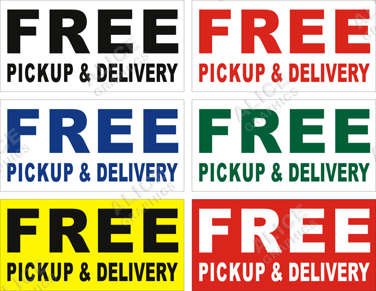 22inX44in FREE PICKUP & DELIVERY Vinyl Banner Sign